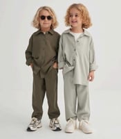 طقم أطفال قميص و بنطال للجنسيين - صناعه تركيه