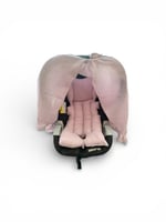 غطاء مبطن لمقعد سيارة مواليد موسلين - وردي فاتح لل...