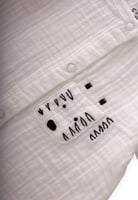 سلوبيت أطفال موسلين مطرز بنقشة حمار وحشي – Cigit ا...