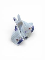 فوطة تجشؤ موسلين للأطفال بنقشة كلاسيكية مع أذني أر...