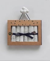 مجموعة مناشف تجشؤ قطن 7 قطع علبة هدايا - صناعة ترك...