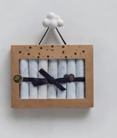 مجموعة مناشف تجشؤ قطن 7 قطع علبة هدايا - صناعة ترك...