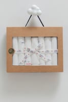 طقم مناشف قطنية 7 قطع بنقشة النجوم - صناعة تركية