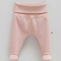 بنطلون مواليد بينك بخصر مرتفع وأقدام مغلقة ملابس ح...