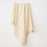 بطانية مواليد قطنية ناعمة بنقشة "نجوم صغيرة" -صنع...