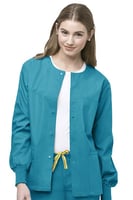 WonderWink Origins Delta-Unisex Snap Front Scrub J...