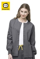 WonderWink Origins Delta-Unisex Snap Front Scrub J...