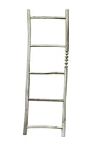 سلم خشب ديكور ريفي الارتفاع 145 سم