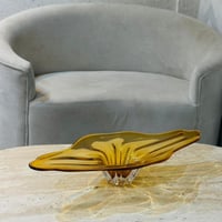 صحن تقديم زجاج مودرن بتصميم كلاسيك 70×27×12سم