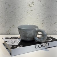 كوب قهوة سيراميك رمادي