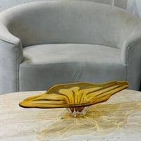 صحن تقديم زجاج مودرن بتصميم كلاسيك 70×27×12سم