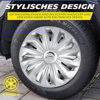 ميشلان طقم طاسات كفرات مقاس 14