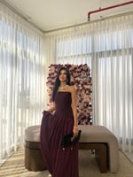 فستان - برغندي