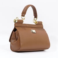 حقيبة سيسيلي صغيرة جلد بنقشة جلد الإغوانا