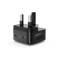 راف باور شاحن جداري بقوة 35 واط بمنفذين تايب سي بت...