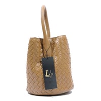 حقيبة باكيت كاستيلو صغيرة جلد مجدول