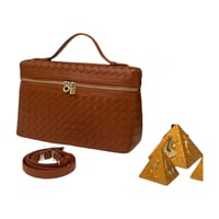 حقيبة أنديامو بيد علوية جلد مجدول