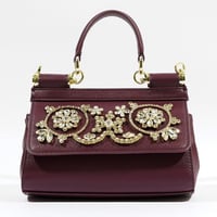 حقيبة سيسيلي صغيرة جلد بنقشة جلد الإغوانا