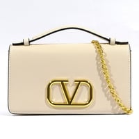 حقيبة صغيرة فالنتينو غارافاني جلد عجل حبيبي بسلسلة...