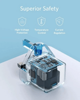 انكر - شاحن جداري باور بورت بقوة 20 واط بمنفذ تايب...