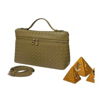 حقيبة أنديامو بيد علوية جلد مجدول