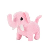 لعبة حيوانات محشوة للبنات والأولاد فيل وردي صغير ك...