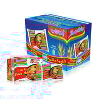 كرتون اندومي ابيض شعيريه مقليه 40 عبوة