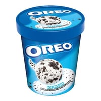 اوريو آيس كريم فانيليا مع قطع ميني كوكيز والبسكويت...