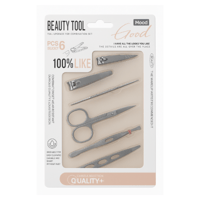 مجموعة أدوات العناية بالأظافر – 6 قطع متكاملة لجما...