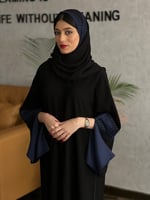 عباية سوداء مطرزة بالسدو الكحلي (سدو 50)