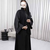 عباية بلاك بيري مع اكمام مشجره اسود