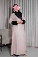 عباية شامواه بيج مع فرو