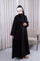 عباية كتان مطبوع