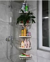 رفوف زاوية من 5 طبقات من البلاستيك ، وحدة ارفف زاو...