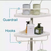 رفوف زاوية من 5 طبقات من البلاستيك ، وحدة ارفف زاو...