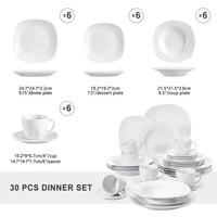 مالاسكا طقم أدوات مائدة من البورسلين مكون من 30قطع...