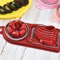 3حبة قطاعة بيض مسلوق متعددة الوظائف 2 في 1 ، قطاعة...