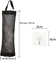 حامل حقيبة بلاستيكي، منظم حقيبة شبكية معلقة، أكياس...