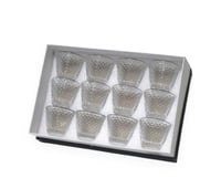 طقم فنجان قهوة 12 قطعة زجاج