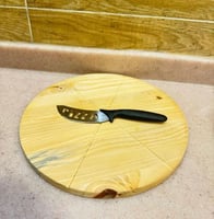 طقم تقطيع البيتزا الخشبي