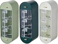 1علب توابل بلاستيك معلقة سهلة التثبيت سعة كبيرة شف...