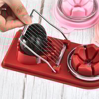 3حبة قطاعة بيض مسلوق متعددة الوظائف 2 في 1 ، قطاعة...