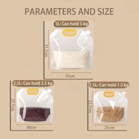 اكياس تخزين الطعام ، اكياس محكمة الاغلاق شفافة وقا...