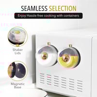 12 برطمانات توابل مغناطيسية , برطمان توابل فارغ مع...