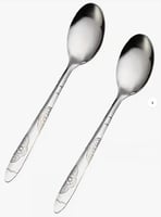 طقم ملاعق عشاء 12 قطعة من الستانلس ستيل مقاس xs