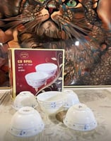 صحن زبادي زجاج مفرد