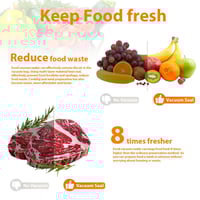 آلة تعبئة وتغليف الأطعمة المفرغة من الهواء مع 10 أ...