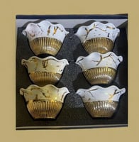 طقم زبادى برسلان 6قطع مدهب فاخر