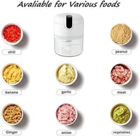 فرامة كهربائية محمولة قابلة للشحن بسعة 150 مل وعاء...