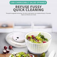 مجفف سلطة كهربائي دوار اوتوماتيكي للسلطة، قابلة لا...